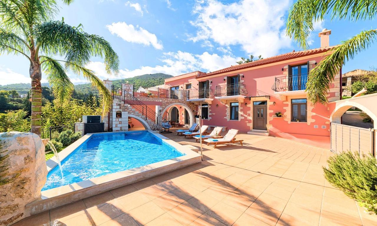 Steve Kois Villa Heated Pool Chania  Exteriör bild