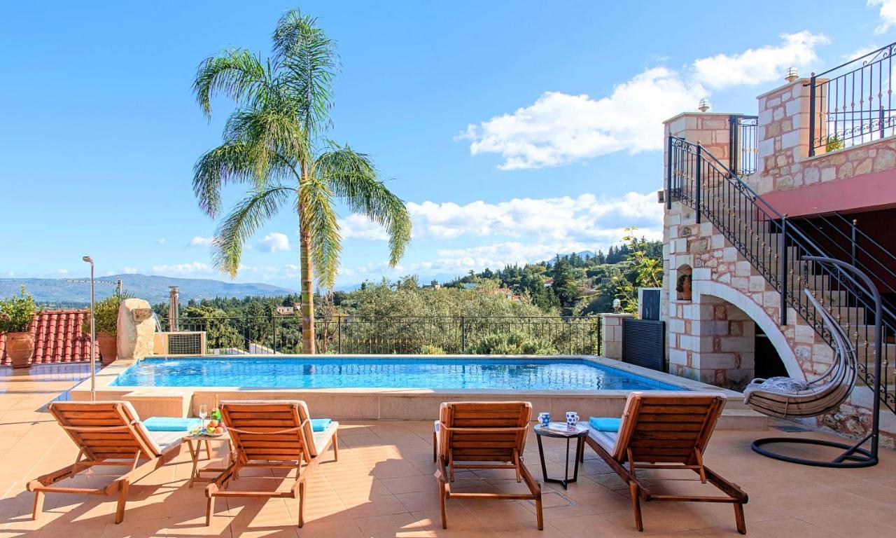 Steve Kois Villa Heated Pool Chania  Exteriör bild