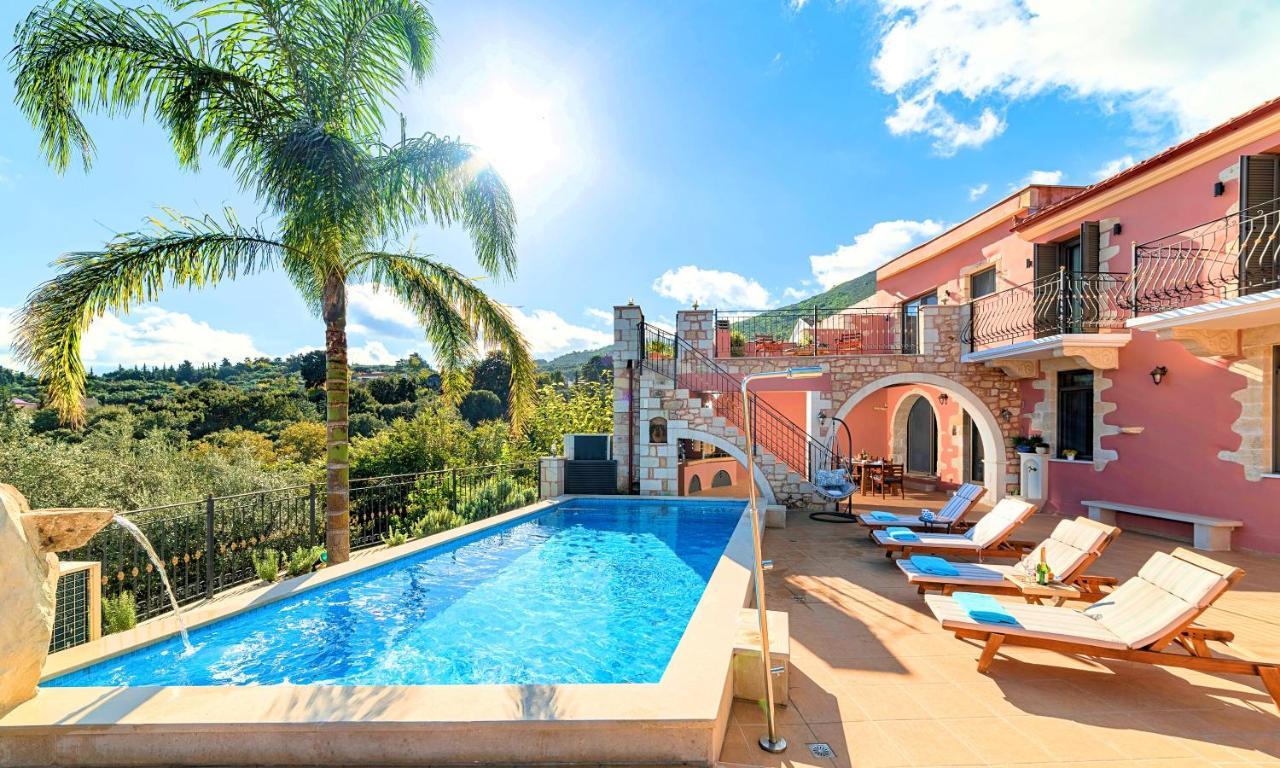 Steve Kois Villa Heated Pool Chania  Exteriör bild
